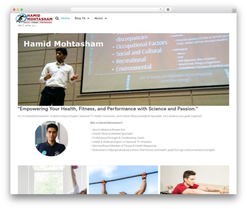 Webify WP theme - hamidmohtasham.com