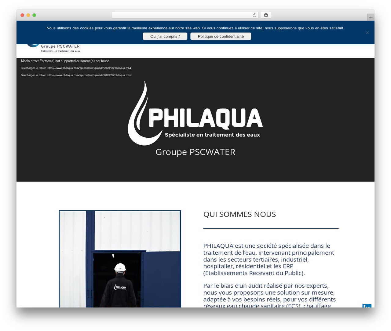 WordPress theme Divi - philaqua.com