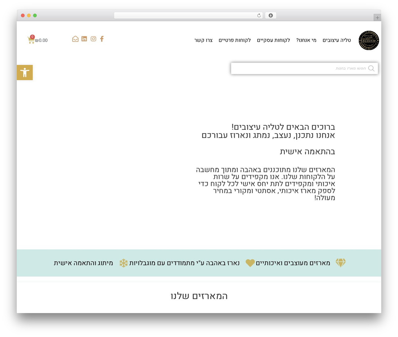 WordPress theme Hello Elementor - taliadesign.co.il