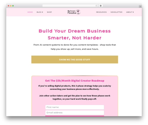Index WordPress plugin - bigincomeparadise.com