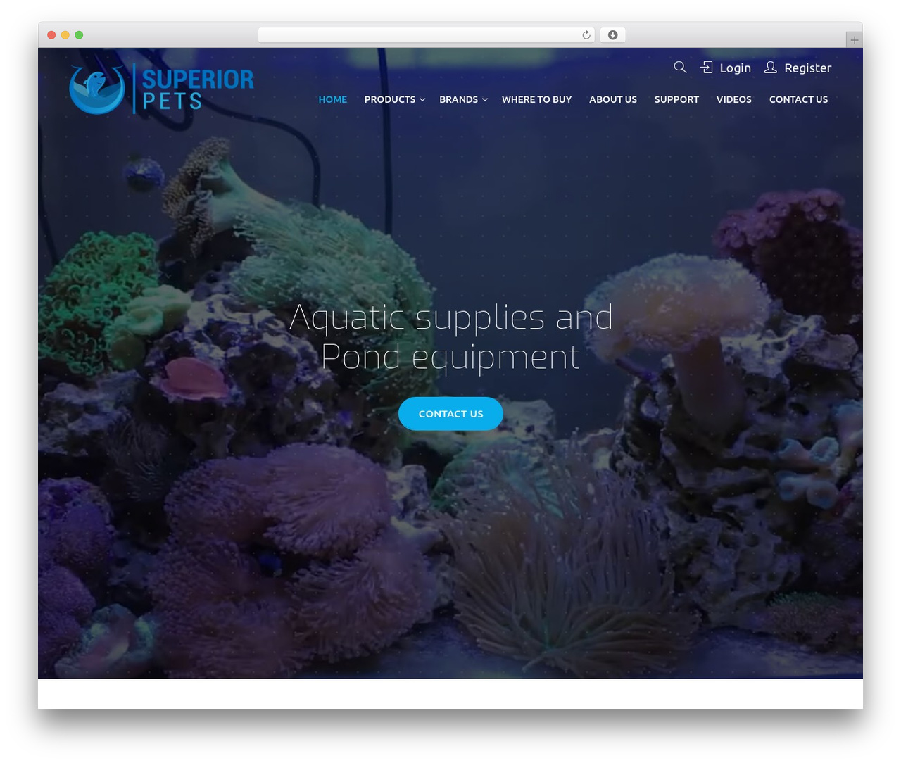 WordPress theme Superior Pets - superiorpets.net
