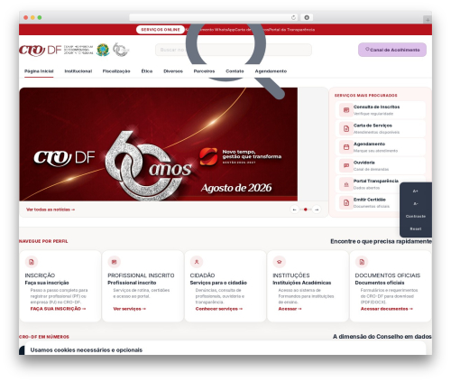 WP theme Site - cro-df.org.br